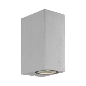 EXTERNAL SPACE, TILOS, 2/LIGHTS WALL LAMP SILVER SQUARE H:150 TILOS, W:70, H:150 - WALL LIGHTS