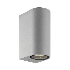 2/LIGHTS WALL LAMP SILVER ROUND H:150 TILOS - WALL LIGHTS