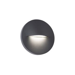 EXTERNAL SPACE, VITA, WALL LIGHT DARK GREY ROUND VITA, D:140 - WALL LIGHTS