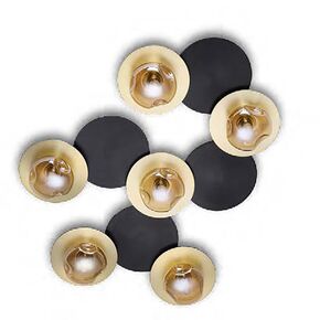 ΜΟΝΤΈΡΝΑ ΦΩΤΙΣΤΙΚΆ ΜΊΝΙΜΑΛ > ΟΡΟΦΉΣ >  CEILING 6 LIGHTS HEIGHT 10 CM WIDTH 45 CM LENGTH 57 CM METAL AND GLASS G9, LED - ΤΟΊΧΟΥ ΦΩΤΙΣΤΙΚΆ 