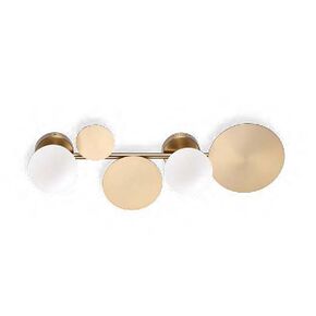 ΜΟΝΤΈΡΝΑ ΦΩΤΙΣΤΙΚΆ ΜΊΝΙΜΑΛ > ΟΡΟΦΉΣ >  CEILING 2 LIGHTS HEIGHT 59 CM WIDTH 24 CM DISTANCE FROM WALL 15 CM METAL AND GLASS G9, LED - ΤΟΊΧΟΥ ΦΩΤΙΣΤΙΚΆ 