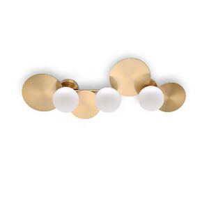 ΜΟΝΤΈΡΝΑ ΦΩΤΙΣΤΙΚΆ ΜΊΝΙΜΑΛ > ΟΡΟΦΉΣ >  CEILING 3 LIGHTS HEIGHT 80 CM WIDTH 32,5 CM DISTANCE FROM WALL 15 CM METAL AND GLASS G9, LED - ΤΟΊΧΟΥ ΦΩΤΙΣΤΙΚΆ 