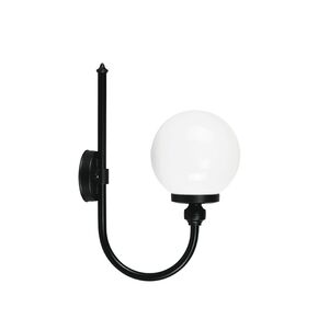 ALUMINUM LANTERNS > ALUMINUM APPLIQUES 3242- 220 BLACK WITH BALL Φ20 - WALL LIGHTS