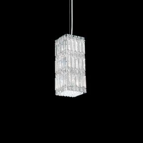 SCHONBEK ΚΛΑΣΣΙΚΆ ΦΩΤΙΣΤΙΚΆ ΚΡΕΜΑΣΤΆ QUANTUM 6 LIGHT 220V PENDANT IN STAINLESS STEEL WITH CLEAR CRYSTALS FROM SWAROVSKI®