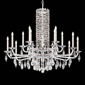 SCHONBEK ΚΛΑΣΣΙΚΆ ΦΩΤΙΣΤΙΚΆ ΚΡΕΜΑΣΤΆ SARELLA 15 LIGHT 220V CHANDELIER IN STAINLESS STEEL WITH CRYSTAL HERITAGE CRYSTAL