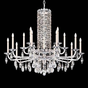 SCHONBEK ΚΛΑΣΣΙΚΆ ΦΩΤΙΣΤΙΚΆ ΚΡΕΜΑΣΤΆ SARELLA 15 LIGHT 220V CHANDELIER IN STAINLESS STEEL WITH CRYSTAL HERITAGE CRYSTAL - CRYSTAL & GLASS LIGHTING