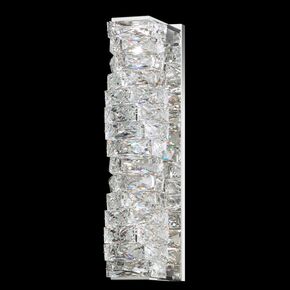 GLISSANDO 18IN LED 220V WALL SCONCE IN STAINLESS STEEL WITH CLEAR CRYSTALS FROM SWAROVSKI SCHONBEK STW120
