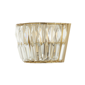 SCONCE G9 MAX 5W METAL-CRYSTAL ANTIQUE BRASS