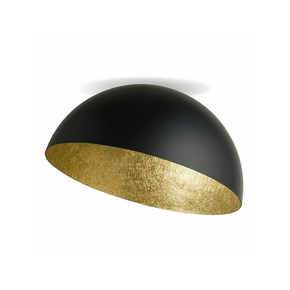 CEILING LAMP E27 MAX 40W METAL BLACK-GOLDEN LEAF ZAMPELIS LIGHTS 23257