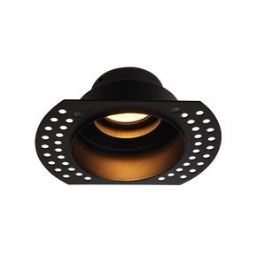 TRIMLESS SPOT LAMP GU10 MAX 50W BLACK ZAMPELIS LIGHTS S162