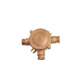 BRASS WATERPROOF LIGHTS > BOX > 3-DIODE JUNCTION BOXES (T) NATURAL BRASS - SWITCHES & SOCKETS