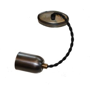 TRADITIONAL HANDMADE LAMPS DITS > HANGING MONOLIGHT WITH FABRIC CABLE E27. - ΚΡΕΜΑΣΤΆ ΦΩΤΙΣΤΙΚΆ