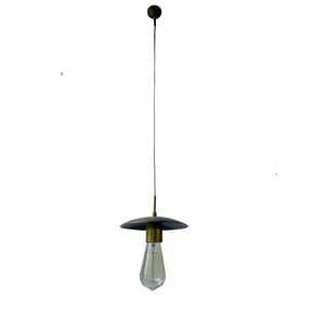 TRADITIONAL HANDMADE DITS LAMPS > HANGING MONOLIGHT WITH BRONZE SHADE. - ΚΡΕΜΑΣΤΆ ΦΩΤΙΣΤΙΚΆ