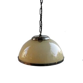 TRADITIONAL HANDMADE LAMPS DITS > MURANO GLASS ABRA BRONZE HANGING MONOLIGHT. - ΚΡΕΜΑΣΤΆ ΦΩΤΙΣΤΙΚΆ