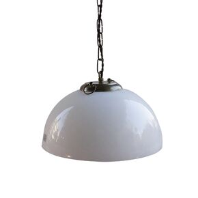TRADITIONAL HAND-MADE LAMPS DITS > PENDANT MONOLIGHT BRASS MURANO GLASS WHITE. - ΚΡΕΜΑΣΤΆ ΦΩΤΙΣΤΙΚΆ
