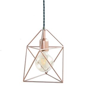 TRADITIONAL HANDMADE LAMPS DITS > PENDANT MONOLIGHT TRIANGLES IRREGULARLY MADE WITH WIRE. - ΚΡΕΜΑΣΤΆ ΦΩΤΙΣΤΙΚΆ
