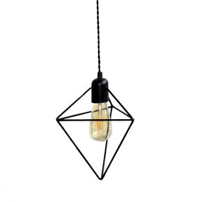 TRADITIONAL HANDMADE LAMPS DITS > HANGING MONOLIGHT MADE OF WIRE IN THE FORM OF A TRIANGLE. - ΚΡΕΜΑΣΤΆ ΦΩΤΙΣΤΙΚΆ