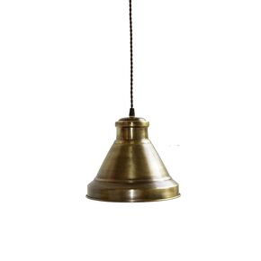 TRADITIONAL HAND-MADE LIGHTING DITS > HANGING SINGLE-LIGHT BRONZE CANDELABRA. - ΚΡΕΜΑΣΤΆ ΦΩΤΙΣΤΙΚΆ