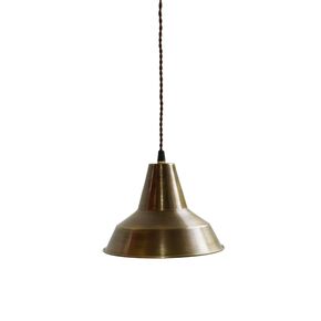 TRADITIONAL HANDMADE LAMPS DITS > PENDANT MONOLIGHT CONE HANDMADE FROM BRONZE. - ΚΡΕΜΑΣΤΆ ΦΩΤΙΣΤΙΚΆ