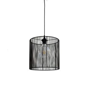 TRADITIONAL HANDMADE LAMPS DITS > HANGING MONOLIGHT WITH WIRE AND PLASTIC CYLINDER. - ΚΡΕΜΑΣΤΆ ΦΩΤΙΣΤΙΚΆ