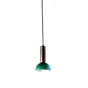 TRADITIONAL HAND-MADE LAMPS DITS > HANGING SINGLE-LIGHT TUBE WITH MURANO GLASS FINISH. - ΚΡΕΜΑΣΤΆ ΦΩΤΙΣΤΙΚΆ