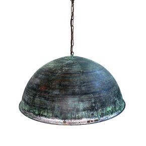 TRADITIONAL HANDMADE LAMPS DITS > HANGING LAMP MADE OF BRONZE WITH ARTIFICIAL AGING, DIAM. 60CM. - ΚΡΕΜΑΣΤΆ ΦΩΤΙΣΤΙΚΆ