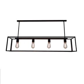 PENDANTS HANDMADE BRONZE RECTANGULAR LUMINAIRE IN BRONZE SHADE - PENDANTS