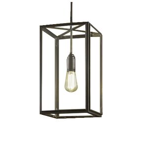 TRADITIONAL HANDMADE LAMPS DITS > HANGING LAMP HANDMADE FROM BRONZE IN ANTIQUE BROWN SHADE. . - ΚΡΕΜΑΣΤΆ ΦΩΤΙΣΤΙΚΆ