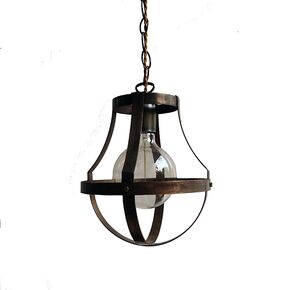 TRADITIONAL HANDMADE LAMPS DITS > PENDANT HANDMADE SINGLE LIGHT BRONZE. - PENDANTS