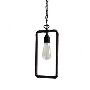 DITS TRADITIONAL HANDCRAFTED LIGHTING > HANGING COPPER BORDER WITH LAMP . - PENDANT LIGHTS
