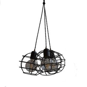 TRADITIONAL HANDMADE LAMPS DITS > PENDANT COMPOSITION 3 BALLS OF WIRE. - ΚΡΕΜΑΣΤΆ ΦΩΤΙΣΤΙΚΆ