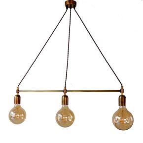 TRADITIONAL HANDMADE LAMPS DITS > HANGING CEILING RAIL LAMP HANDMADE FROM BRONZE. - ΚΡΕΜΑΣΤΆ ΦΩΤΙΣΤΙΚΆ
