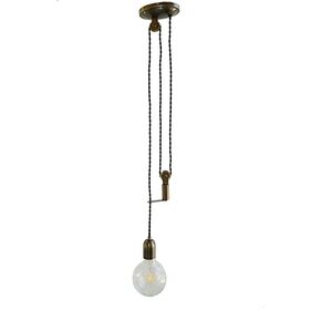 TRADITIONAL HANDMADE LAMPS DITS > CEILING PENDANT WITH COUNTERWEIGHT HANDMADE BRONZE LAMP. - ΚΡΕΜΑΣΤΆ ΦΩΤΙΣΤΙΚΆ