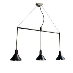 DITS TRADITIONAL HANDMADE LAMPS > PENDANT CEILING RAIL HANDMADE WITH BRONZE CONES. - PENDANT LIGHTS