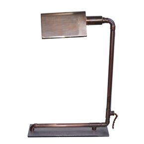 TRADITIONAL HANDMADE LAMPS DITS > TABLE LAMP HANDMADE FROM COPPER AND BRONZE ROTATING BOAT. - OFFICE LIGHTING