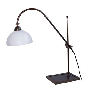 TRADITIONAL HANDMADE LAMPS DITS > TABLE LAMP HANDMADE BRONZE MURANO GLASS ROTATING WITH HEIGHT ADJUSTMENT. - OFFICE LIGHTING
