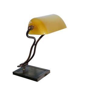 TRADITIONAL HANDMADE LAMPS DITS > TABLE TRADITIONAL LAMP MADE OF BRONZE AND HANDMADE MURANO GLASS. - OFFICE LIGHTING