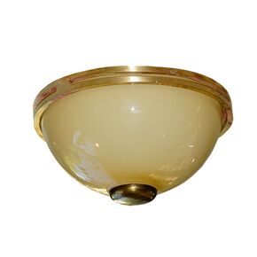 TRADITIONAL HAND-MADE LAMPS DITS > CEILING LAMP BRASS CEILING WITH MURANO GLASS, MELI.DIAM. 20 CM. - ΦΩΤΙΣΤΙΚΆ ΟΡΟΦΉΣ