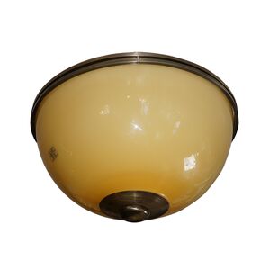 TRADITIONAL HANDMADE LAMPS DITS > CEILING LAMP BRONZE CEILING LAMP WITH MURANO GLASS, HONEY DIAM. 38 CM. - ΦΩΤΙΣΤΙΚΆ ΟΡΟΦΉΣ