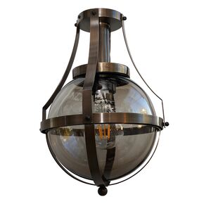 TRADITIONAL HANDMADE LAMPS DITS > CEILING LAMP BRONZE CEILING LAMP, WITH PLEXIGLASS. - ΦΩΤΙΣΤΙΚΆ ΟΡΟΦΉΣ