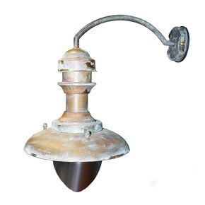 TRADITIONAL HANDMADE LAMPS DITS > PYROFANI WALL LAMP WITH ARM WITH ARTIFICIAL AGING. - WATERPROOF LUMINAIRES HANDMADE BY DITS