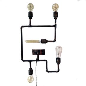 TRADITIONAL HANDMADE LAMPS DITS > SCONCE HANDMADE FROM COPPER AND BRONZE, THE SHAPE AND SIZE CAN BE VARIED. - ΦΩΤΙΣΤΙΚΆ ΤΟΊΧΟΥ