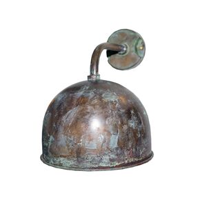DITS TRADITIONAL HANDCRAFTED LAMPS > HANDCRAFTED BRONZE HALF-SPHERE SCONCE WITH ARTIFICIAL AGING. - WATERPROOF LUMINAIRES HANDMADE BY DITS