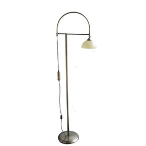 TRADITIONAL HANDMADE LAMPS DITS > FLOOR CURVED COUNTERWEIGHT HANDMADE LAMP MURANO GLASS WHITE. - ΦΩΤΙΣΤΙΚΆ ΔΑΠΈΔΟΥ