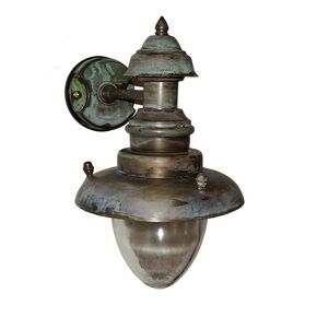 DITS TRADITIONAL HANDCRAFTED LAMPS > HANDCRAFTED BRONZE CURVED BRACKET CANDLE HOLDER. - WATERPROOF LUMINAIRES HANDMADE BY DITS