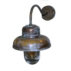 DITS TRADITIONAL HAND-MADE LAMPS > D20 CM WATERTIGHT SCONCE WITH ARTIFICIAL AGING - WALL LIGHTS