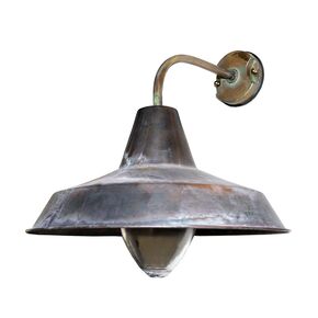 DITS TRADITIONAL HANDCRAFTED FIXTURES > BRONZE CAP DOWN SCONCE - WATERPROOF LUMINAIRES HANDMADE BY DITS