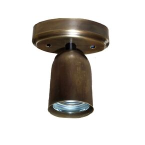 TRADITIONAL HAND-MADE LAMPS DITS > SPOTS MADE OF BRONZE WITH A DOUY BASE. - ΣΠΟΤ ΤΟΊΧΟΥ