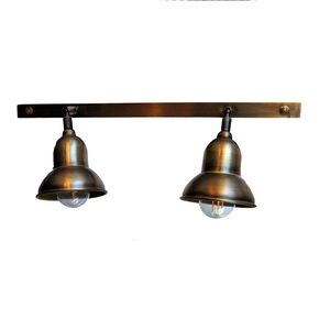 TRADITIONAL HANDMADE LAMPS DITS > SPOT RAGA 2F BRONZE BELL. - ΣΠΟΤ ΤΟΊΧΟΥ