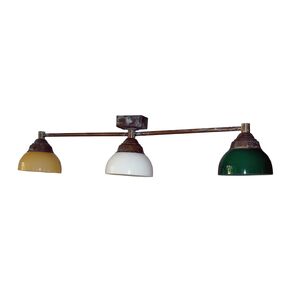 TRADITIONAL HANDMADE DITS LAMPS > CEILING BAR MADE OF BRONZE AND MURANO GLASS. - TRADITIONAL LUMINARIES HANDMADE BY DITS